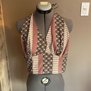 This fun multicolored crop top from Shein is cute!